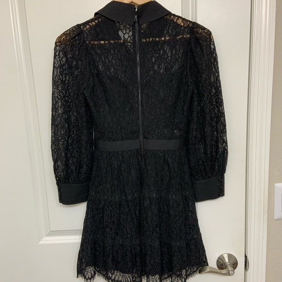 Alice + Olivia Black Lace Dress - Picture 4 of 5